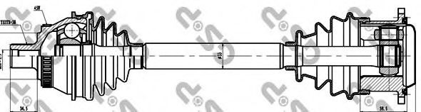 Приводной вал GSP 203048