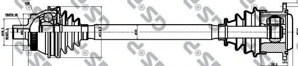 Приводной вал GSP 203054