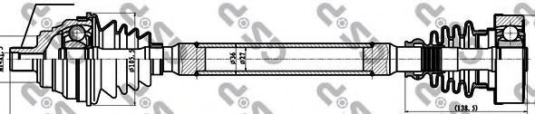 Приводной вал GSP 203059