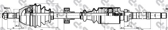 Приводной вал GSP 210017