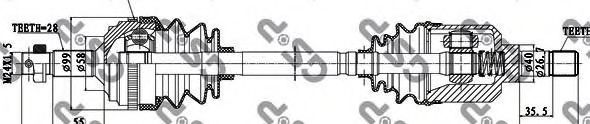 Приводной вал GSP 210083
