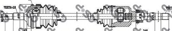 Приводной вал GSP 210084