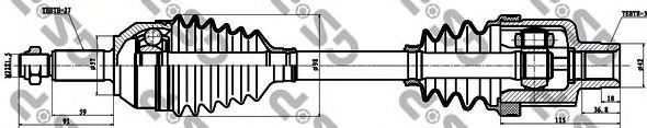Приводной вал GSP 218005