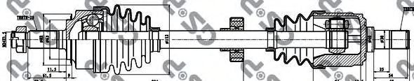 Приводной вал GSP 223026
