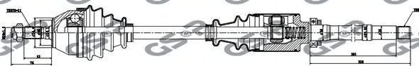 Приводной вал GSP 245025