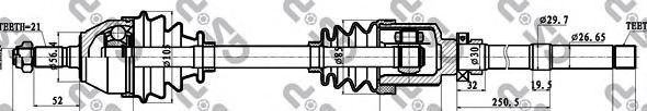 Приводной вал GSP 245036