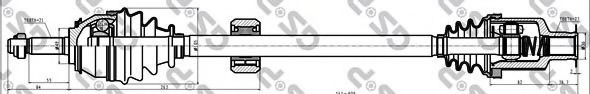 Приводной вал GSP 245085