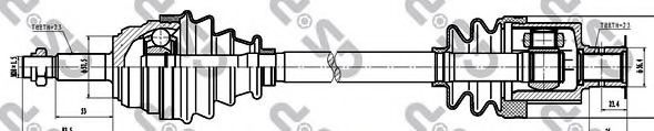 Приводной вал GSP 250007