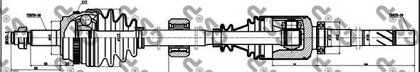 Приводной вал GSP 250060