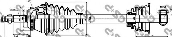 Приводной вал GSP 250295