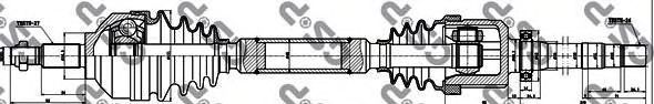 Приводной вал GSP 250330