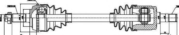 Приводной вал GSP 251026