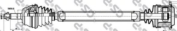 Приводной вал GSP 261028