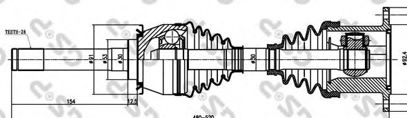Приводной вал GSP 266002