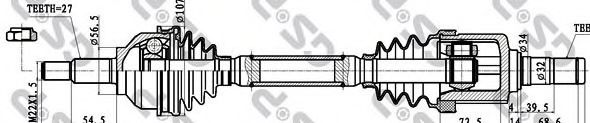 Приводной вал GSP 218274