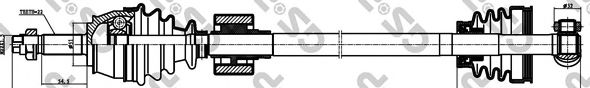 Приводной вал GSP 241007