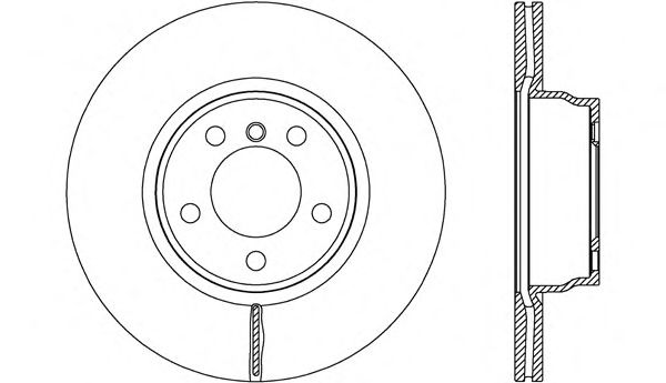 Тормозной диск OPEN PARTS BDR2625.20