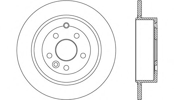 Тормозной диск OPEN PARTS BDA2671.10