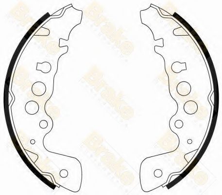 Комплект тормозных колодок Brake ENGINEERING SH2542