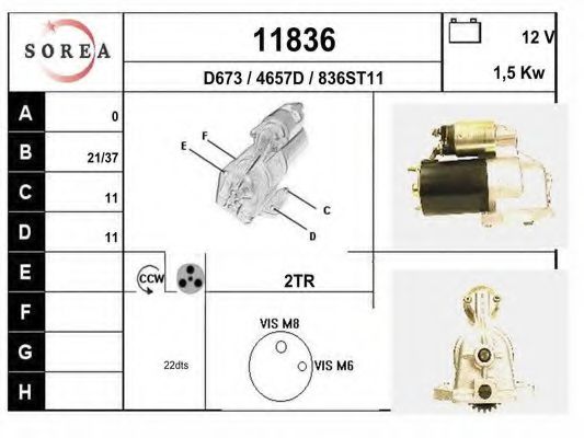 Стартер EAI 11836