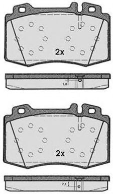 Комплект тормозных колодок, дисковый тормоз RAICAM RA.0791.1