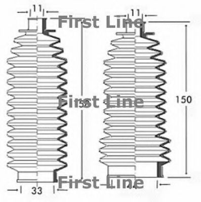 Пыльник, рулевое управление FIRST LINE FSG3149