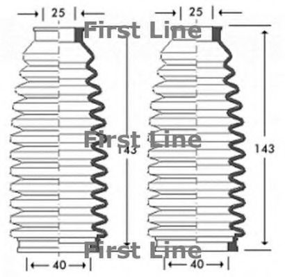 Пыльник, рулевое управление FIRST LINE FSG3260