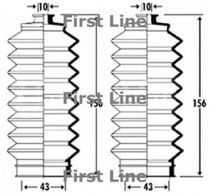 Пыльник, рулевое управление FIRST LINE FSG3305