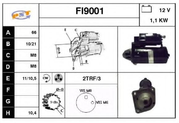 Стартер SNRA FI9001