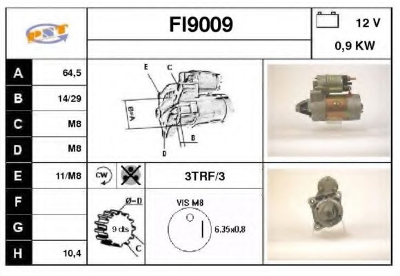 Стартер SNRA FI9009