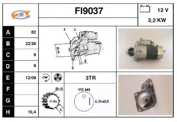 Стартер SNRA FI9037