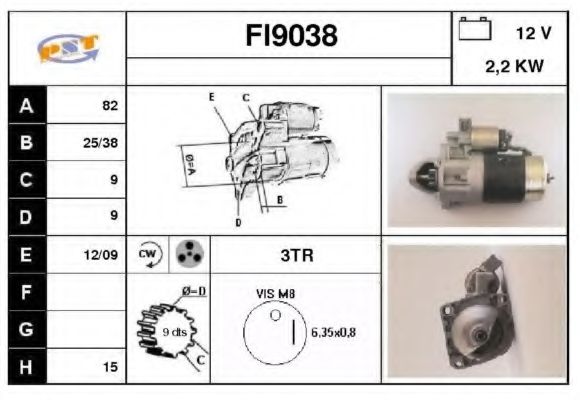 Стартер SNRA FI9038