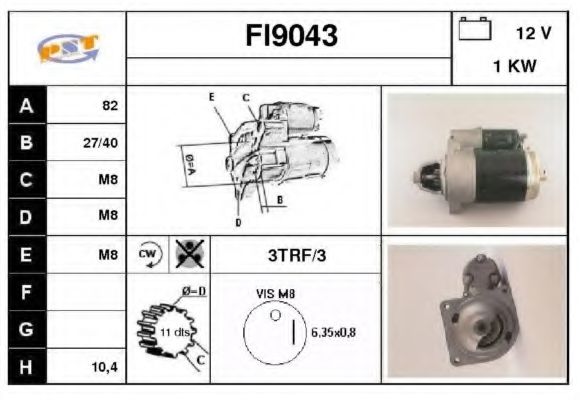 Стартер SNRA FI9043