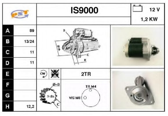 Стартер SNRA IS9000