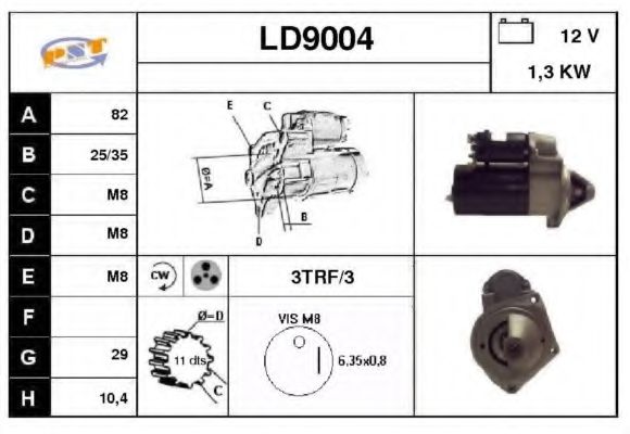 Стартер SNRA LD9004