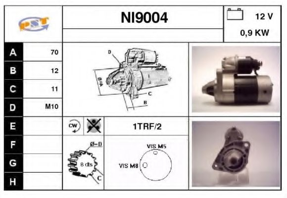 Стартер SNRA NI9004