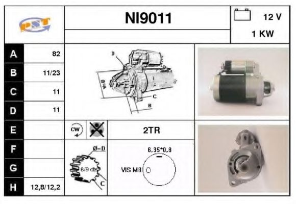 Стартер SNRA NI9011