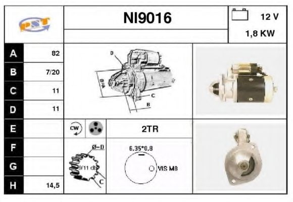 Стартер SNRA NI9016