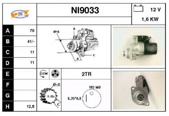 Стартер SNRA NI9033