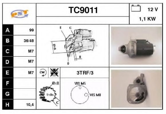 Стартер SNRA TC9011