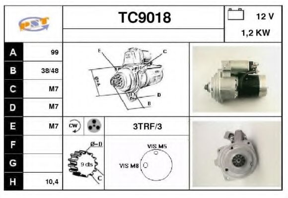 Стартер SNRA TC9018