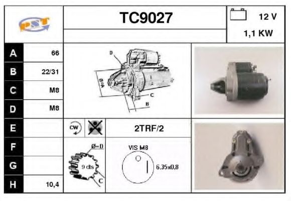 Стартер SNRA TC9027