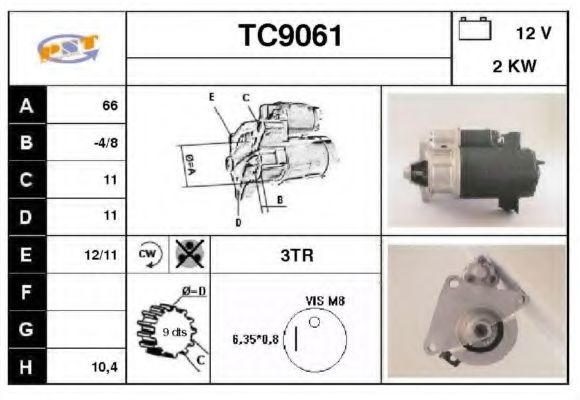 Стартер SNRA TC9061