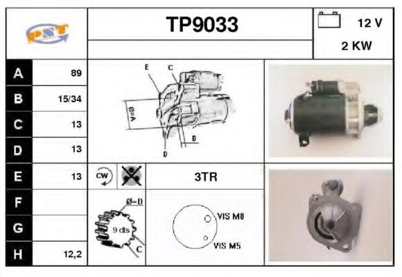 Стартер SNRA TP9033