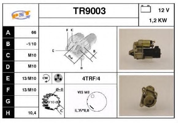 Стартер SNRA TR9003