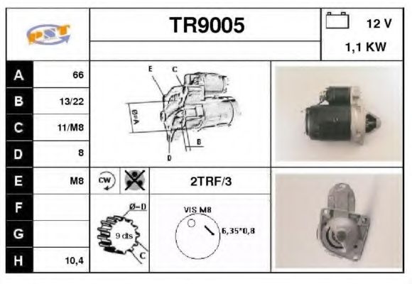 Стартер SNRA TR9005