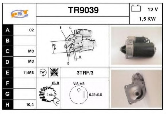 Стартер SNRA TR9039