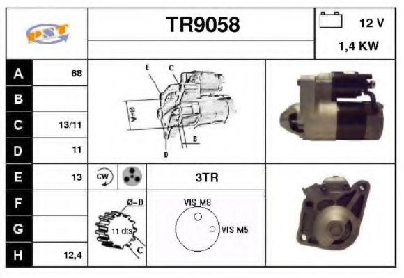 Стартер SNRA TR9058