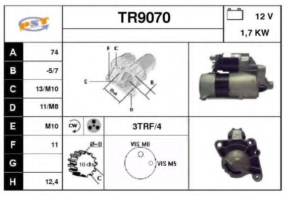 Стартер SNRA TR9070