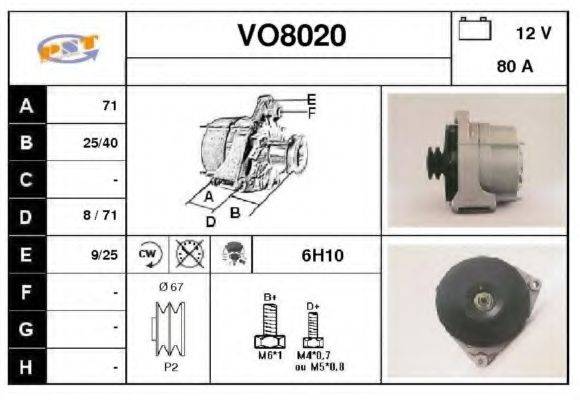 Генератор SNRA VO8020